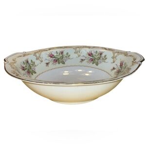 Kings Court China Round  Serving Bowl Rose Bud Pattern Japan